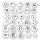 Vinylaufkleber Journal/Planer Symbole Sample Sheet Sticker (Voorkant)