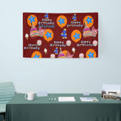 Vinylbanner, Happy 4th Birthday Banner, #4 Spandoek (Beurs)