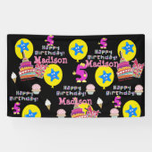 Vinylbanner, Happy 5th Birthday Banner, #5 Spandoek (Horizontaal)