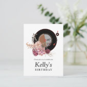 vinyle anniversaire Invitation Carte postale (Debout devant)