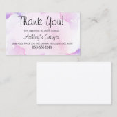 Vinyle Carte de remerciements (Devant / Derrière)