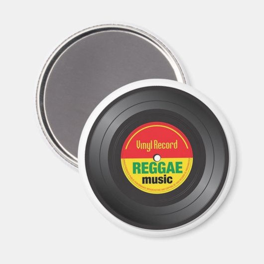 Vinyle de reggae 45 aimant (Recto/Verso)