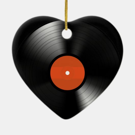 Vinyle Record Keramisch Ornament (Achterkant)