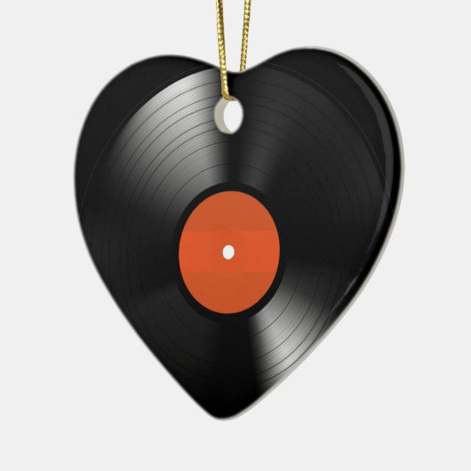Vinyle Record Keramisch Ornament (Links)