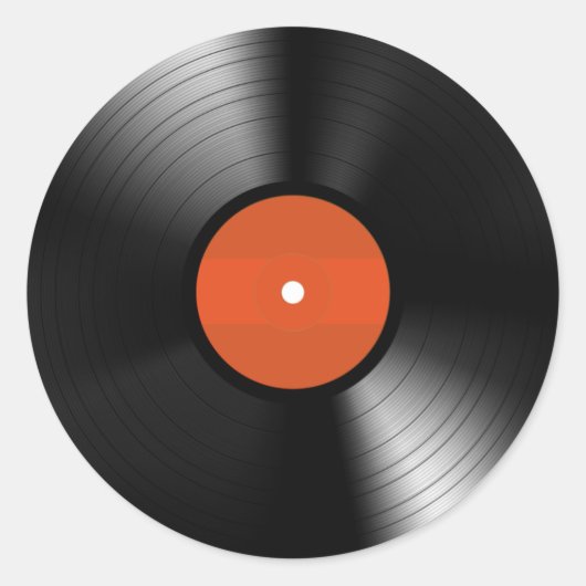 Vinyle Record Ronde Sticker (Voorkant)