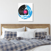 Vinylgolf Canvas Afdruk (Insitu (Slaapkamer))