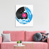 Vinylgolf Canvas Afdruk (Insitu (Woonkamer))