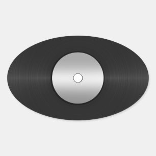 VinylKijk-LP-record Ovale Sticker