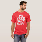 Vinyllevende T-shirt - Dj's, mengen - rood (Voorkant volledig)