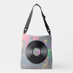 vinylmuziek Record Nightclub of dansventilator Crossbody Tas