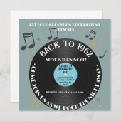 Vinylplaat 60ste verparty kaart (Voorkant / Achterkant)