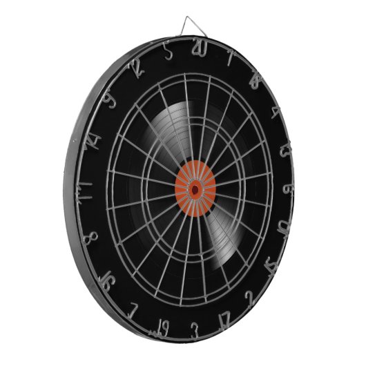 Vinylplaat Dartbord (Voorkant Links)