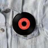 Vinylplaat enkele "45"-Button Ronde Button 4,0 Cm (In situ)