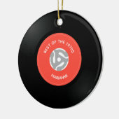 Vinylplaat Single 45-rpm design keramisch Ornament (Links)