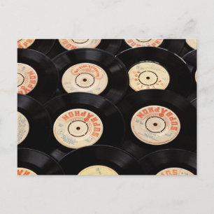 Vinylplaten Achtergrond Briefkaart
