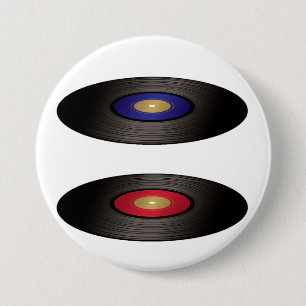Vinylplaten Knop Ronde Button 7,6 Cm