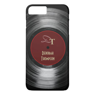vinylrecord, aangepaste muziek 	iPhone 8 plus / 7 plus hoesje