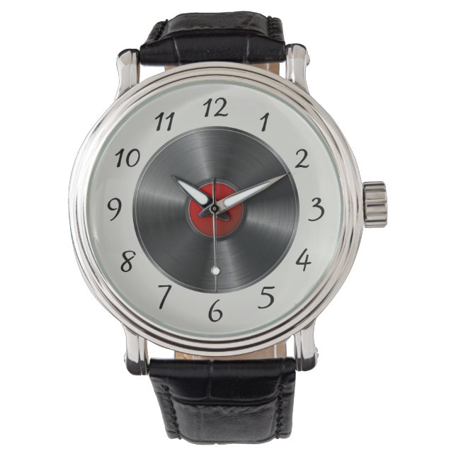 Vinylrecord Horloge (Voorkant)