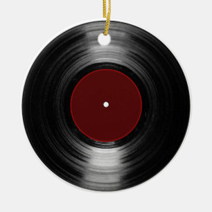 vinylrecord keramisch ornament