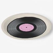 Vinylrecord Papieren Bordje (Gekanteld)