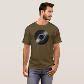 vinylrecord retro muziek t-shirt (Voorkant volledig)