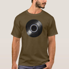 vinylrecord retro muziek t-shirt