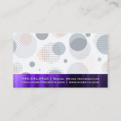 Vinylrecord | Retrogeometrisch | Metaal Visitekaartje (Achterkant)