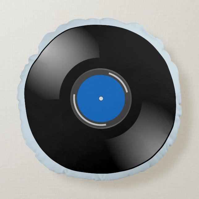Vinylrecord Rond Kussen (Voorkant)