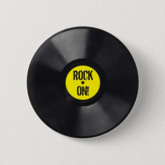 Vinylrecord Ronde Button 5,7 Cm (Voorkant)