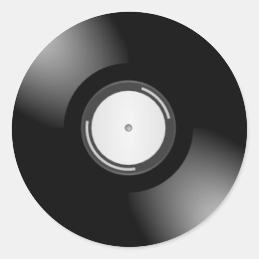 Vinylrecord Ronde Sticker (Voorkant)