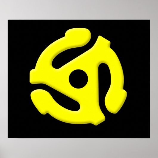 Vinylrecordadapter van 45 rpm poster (Voorkant)