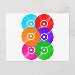 Vinylrecordkleuren Briefkaart