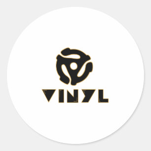 vinylrecords ronde sticker