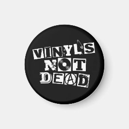 Vinyl's not Dead Magneta Magneet
