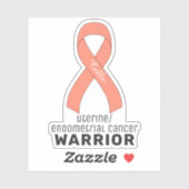 VinylSticker met baarmoederhalskanker Sticker (Vel)