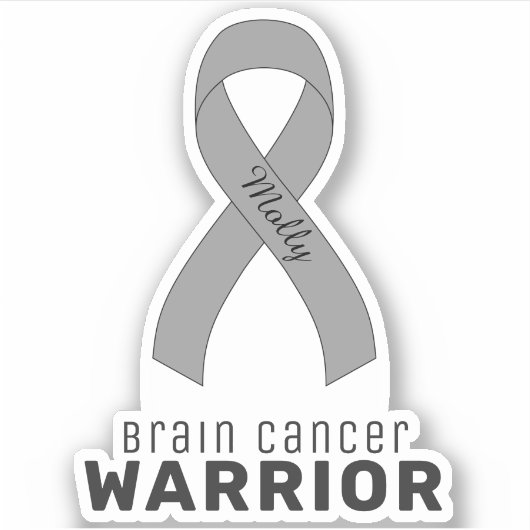 VinylSticker met brainkanker Sticker (Voorkant)