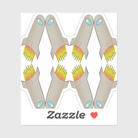 Vinylsticker op maat gesneden sticker (Vel)