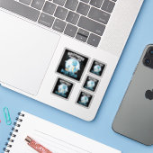 Vinylsticker op maat gesneden sticker (Laptop met iPhone)