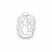 Vinylsticker op maat gesneden sticker (Voorkant)