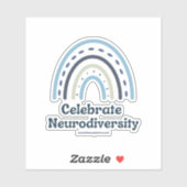 Vinylsticker vieren met neurodiversiteit sticker (Vel)