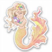 VinylStickers met Zeemeermin Sticker (Voorkant)
