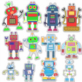 Vinylstickers snijden - Robots Sticker (Voorkant)