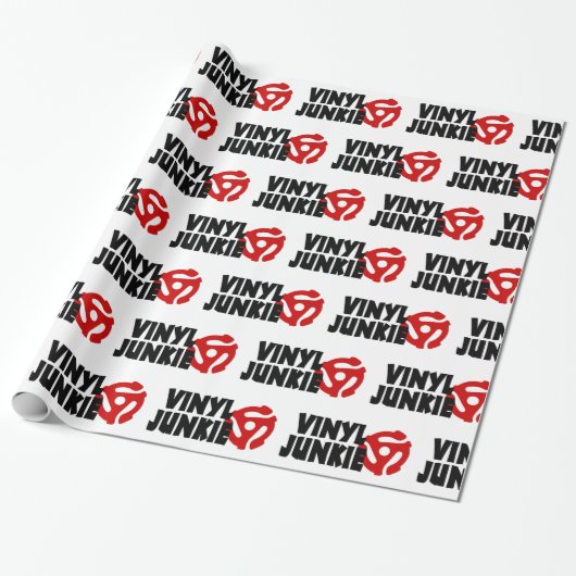 Vinylverslaafde Cadeaupapier (Uitgerold)