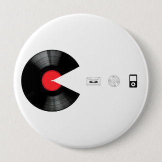 VINYLVILLAIN DIE ALLES EET RONDE BUTTON 4,0 CM