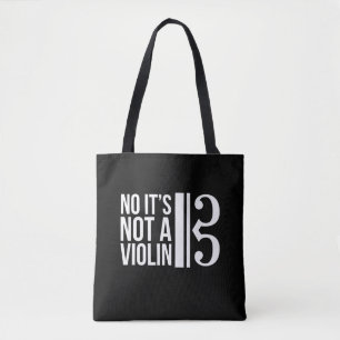 Viola Alto Clef Musician Humor geen Violin Draagtas