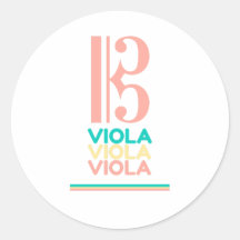 Viola Alto Clef Sticker