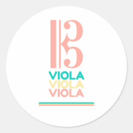 Viola Alto Clef Sticker