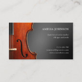 Viola Docent Professionele Muzikant Grijs Visitekaartje (Voorkant)