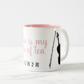 Viola est ma coupe de thé (rose) Mug (Devant droit)