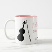 Viola est ma coupe de thé (rose) Mug (Gauche)